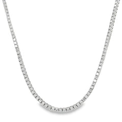 Jai's 18K White Gold 9-carat Diamond Tennis Necklace