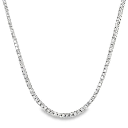 Jai's 18K White Gold 6-carat Diamond Tennis Necklace