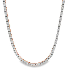 Jai's 18K Yellow Gold 9-carat Diamond Tennis Necklace