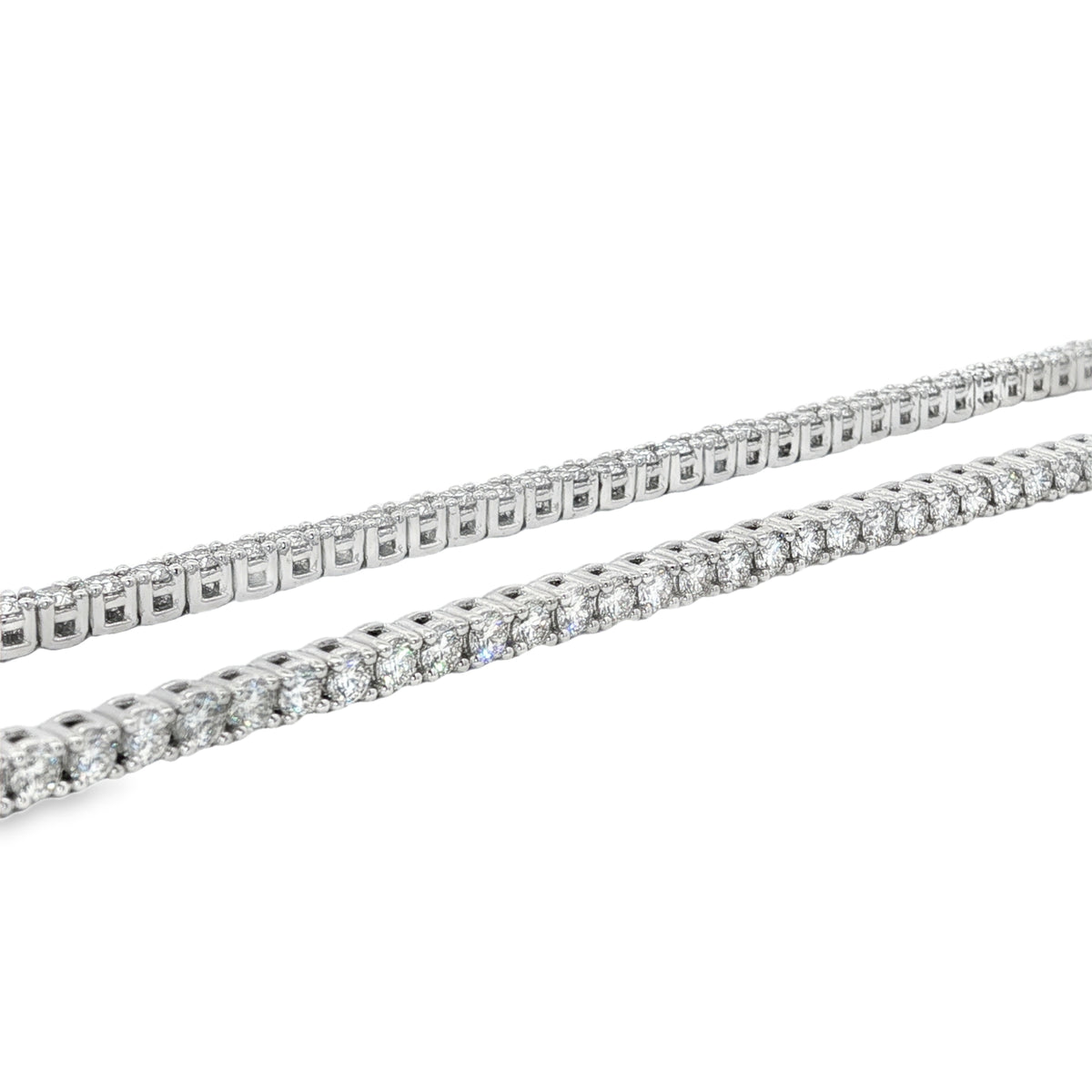 Jai's 18K White Gold 9-carat Diamond Tennis Necklace