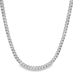 Jai's 18K White Gold 9-carat Diamond Tennis Necklace