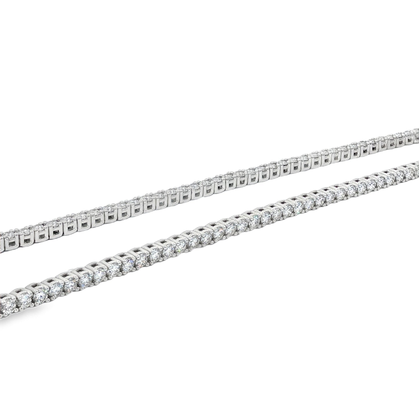 Jai's 18K White Gold 9-carat Diamond Tennis Necklace