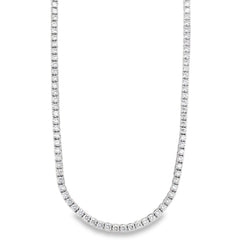 Jai's 18K White Gold 9-carat Diamond Tennis Necklace