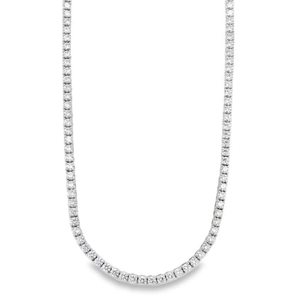 Jai's 18K White Gold 9-carat Diamond Tennis Necklace