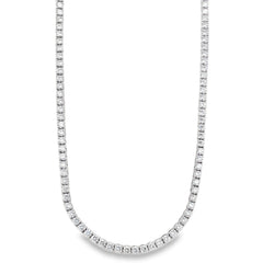 Jai's 18K White Gold 9-carat Diamond Tennis Necklace
