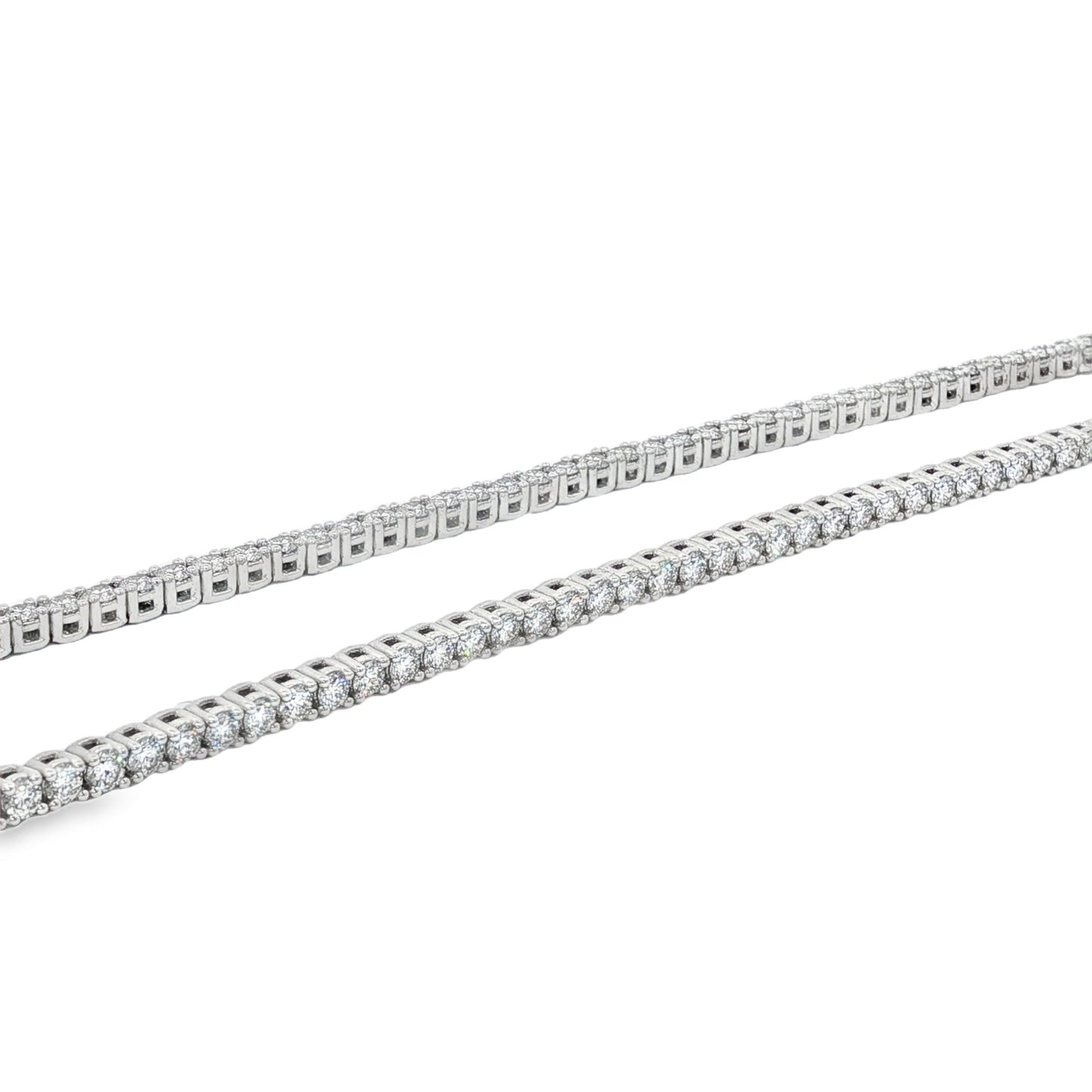 Jai's 18K White Gold 9-carat Diamond Tennis Necklace