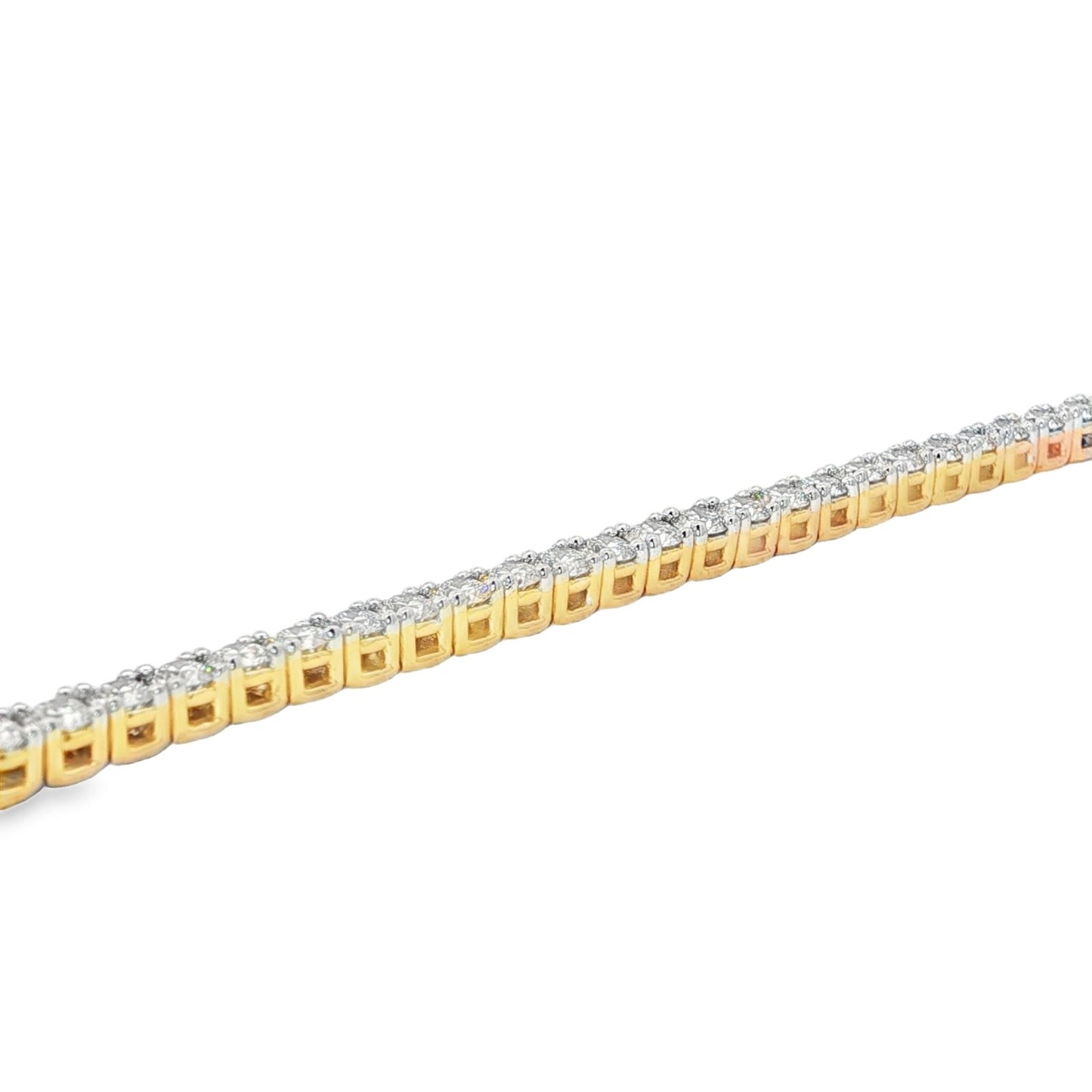 Jai's 18K Yellow Gold 12-carat Diamond Tennis Necklace