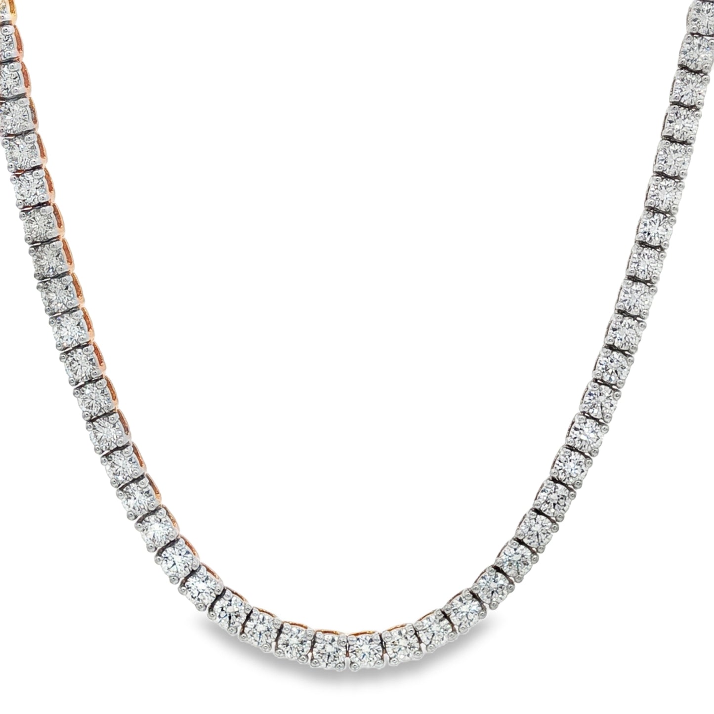 Jai's 18K Yellow Gold 12-carat Diamond Tennis Necklace
