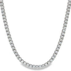Jai's 18K White Gold 12-carat Diamond Tennis Necklace