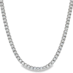 Jai's 18K White Gold 12-carat Diamond Tennis Necklace