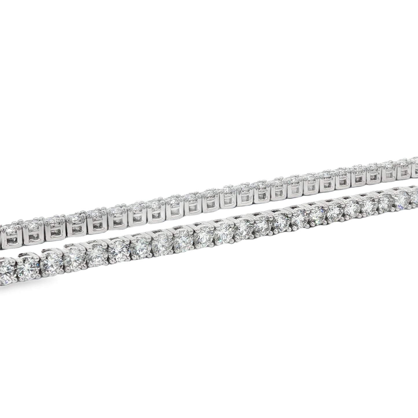 Jai's 18K White Gold 12-carat Diamond Tennis Necklace