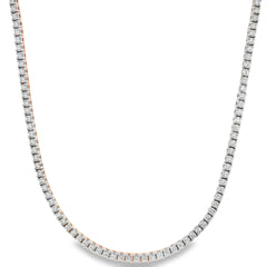 Jai's 18K Yellow Gold 4-carat Diamond Tennis Necklace