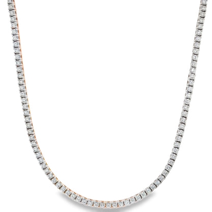Jai's 18K Yellow Gold 4-carat Diamond Tennis Necklace