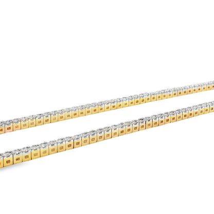 Jai's 18K Yellow Gold 4-carat Diamond Tennis Necklace