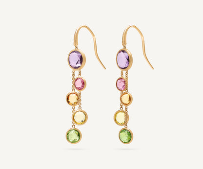Marco Bicego's 18K Yellow Gold Jaipur Gemstone Drop Earrings