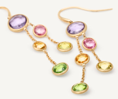 Marco Bicego's 18K Yellow Gold Jaipur Gemstone Drop Earrings
