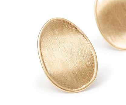Marco Bicego's 18K Yellow Gold Lunaria Satin Petal Studs