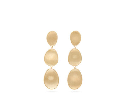 Marco Bicego's 18K Yellow Gold Lunaria Satin Petal Drop Earrings