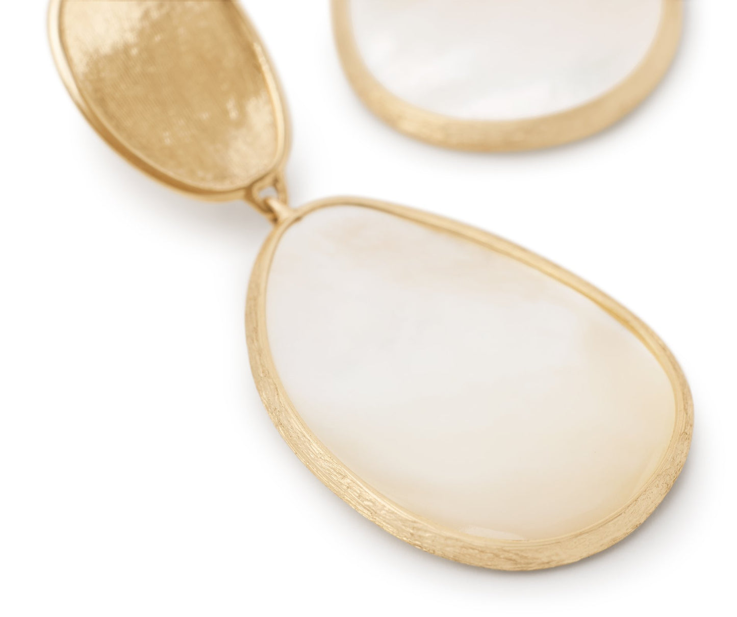 Marco Bicego's 18K Yellow Gold Lunaria Mother-of-Pearl Chandelier Drop Earrings