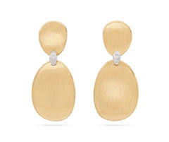 Marco Bicego's 18K Two-tone Lunaria Diamond Earrings