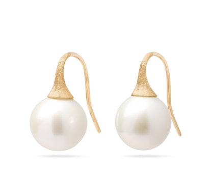 Marco Bicego's 18K Yellow Gold Africa Pearl Drop Earrings
