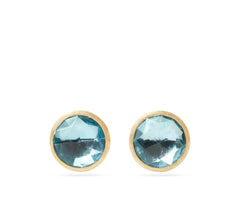 Marco Bicego's 18K Yellow Gold Jaipur Blue Topaz Studs