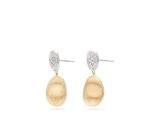 Marco Bicego's 18K Two-tone Lunaria Diamond Pave Drop Earrings