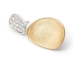 Marco Bicego's 18K Two-tone Lunaria Diamond Pave Drop Earrings