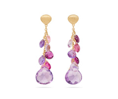 Marco Bicego's 18K Yellow Gold Paradise Gemstone Drop Earrings