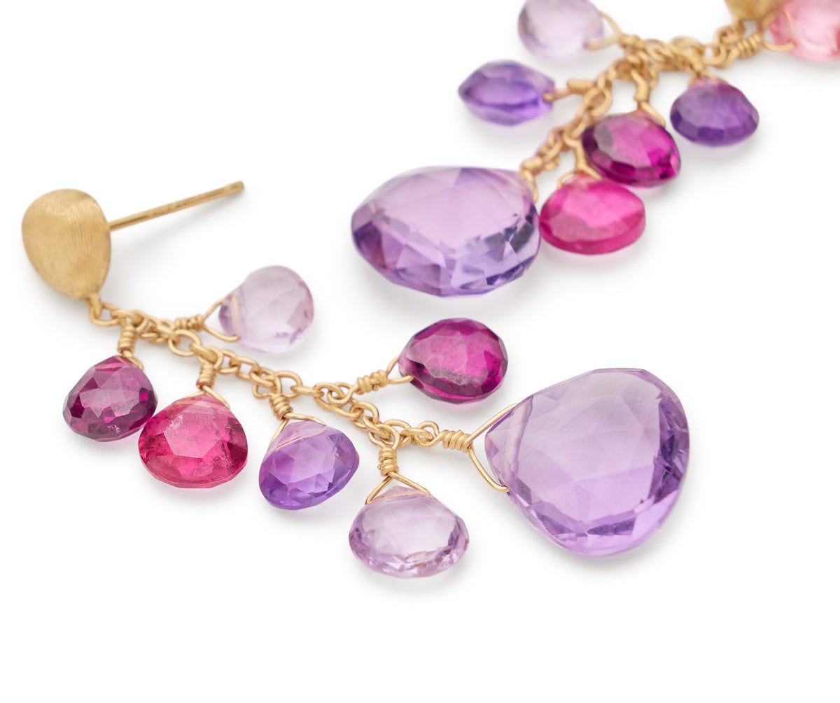 Marco Bicego's 18K Yellow Gold Paradise Gemstone Drop Earrings