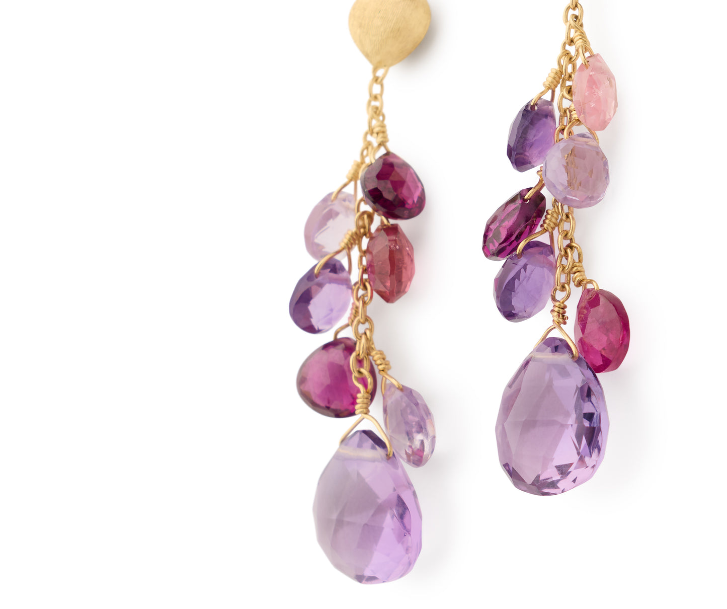 Marco Bicego's 18K Yellow Gold Paradise Gemstone Drop Earrings