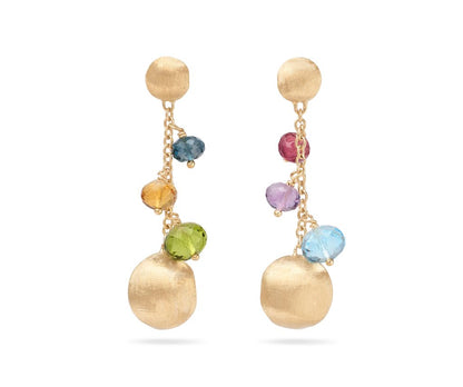 Marco Bicego's 18K Yellow Gold Africa Gemstones Drop Earrings