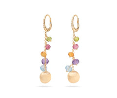 Marco Bicego's 18K Yellow Gold Africa Gemstones Diamond Drop Earrings