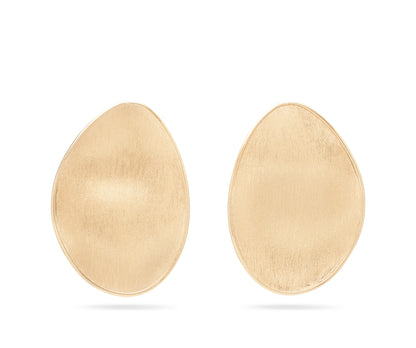 Marco Bicego's 18K Yellow Gold Lunaria Satin Petal Studs