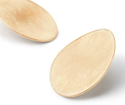 Marco Bicego's 18K Yellow Gold Lunaria Satin Petal Studs