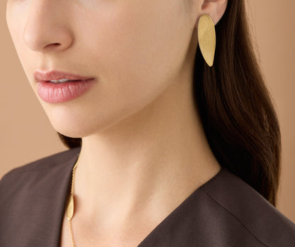 Marco Bicego's 18K Yellow Gold Lunaria Twist Studs