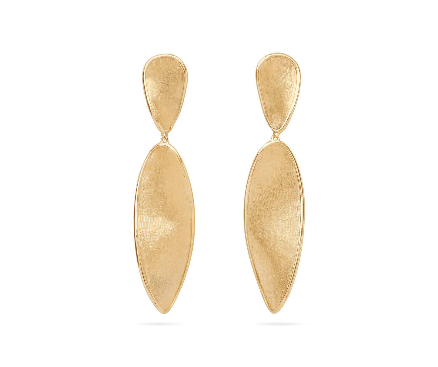 Marco Bicego's 18K Yellow Gold Lunaria Twist Drop Earrings