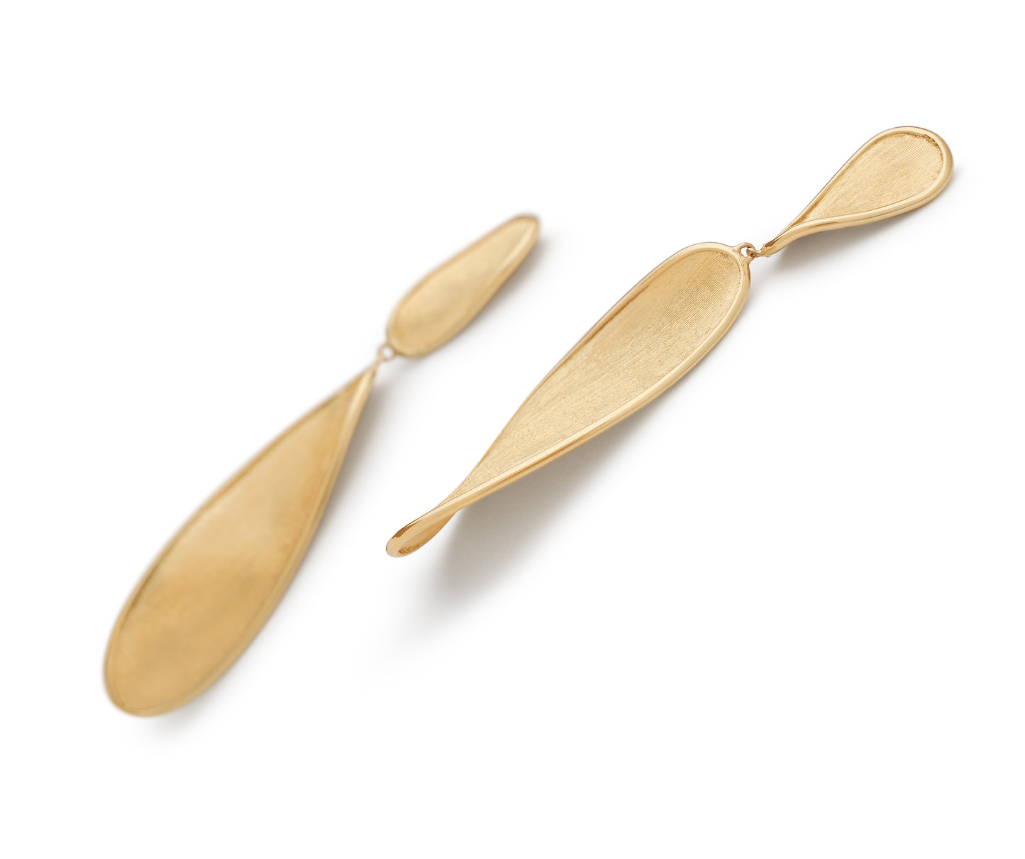 Marco Bicego's 18K Yellow Gold Lunaria Twist Drop Earrings