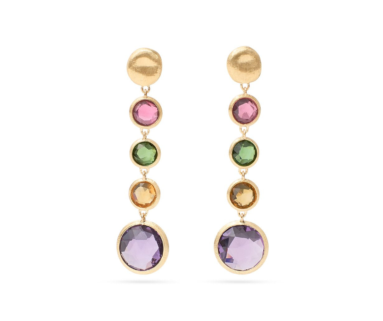 Marco Bicego's 18K Yellow Gold Jaipur Gemstone Drop Earrings