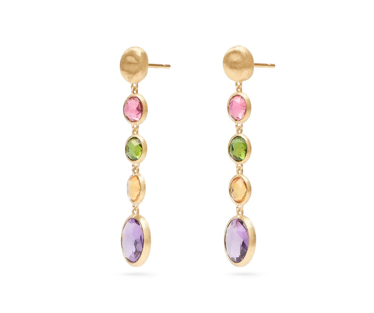 Marco Bicego's 18K Yellow Gold Jaipur Gemstone Drop Earrings