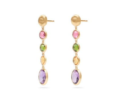 Marco Bicego's 18K Yellow Gold Jaipur Gemstone Drop Earrings