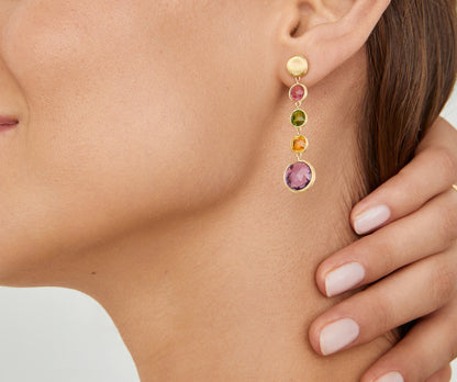 Marco Bicego's 18K Yellow Gold Jaipur Gemstone Drop Earrings