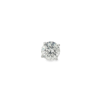 Jai's 14K White Gold 0.7-carat Solitaire Diamond Single Stud