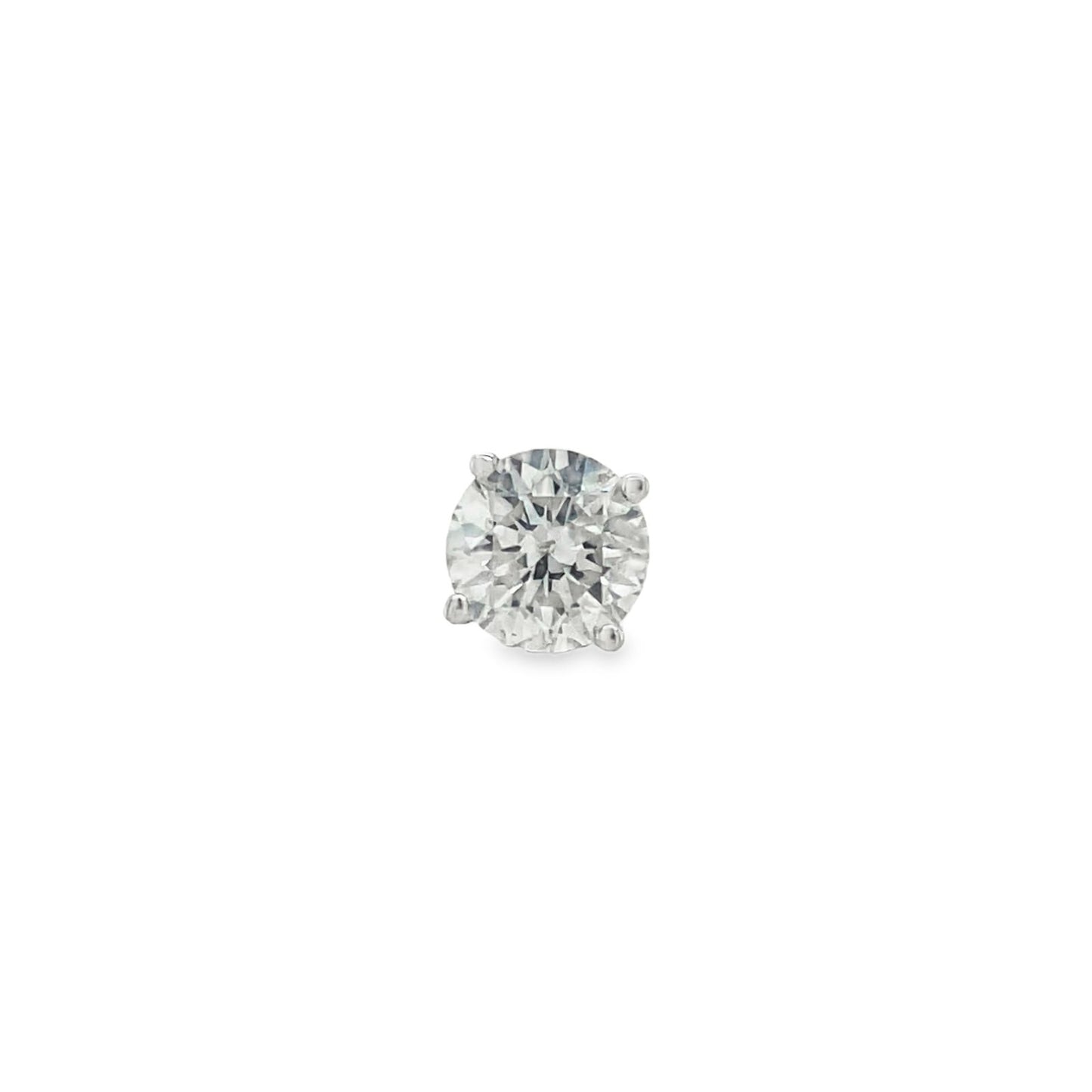 Jai's 14K White Gold Single Solitaire Diamond Stud