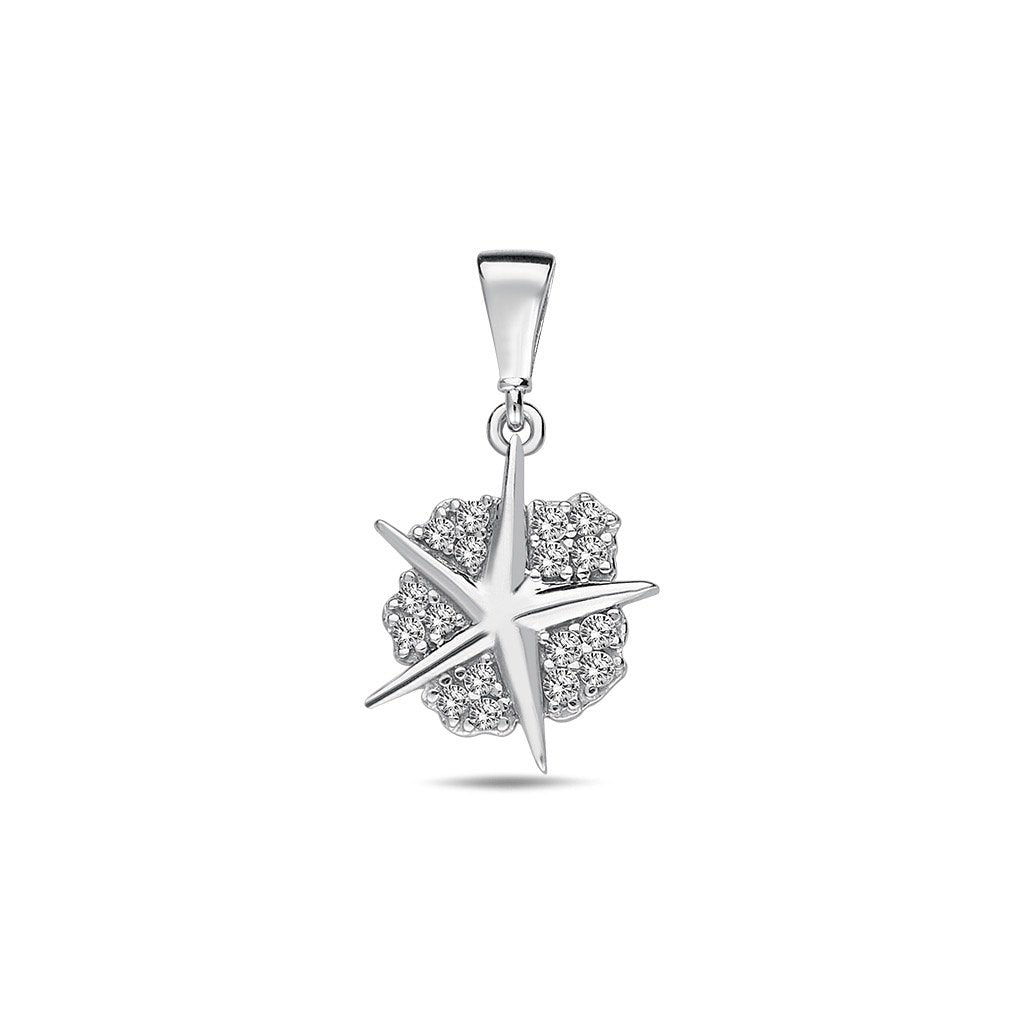 Jai's 14K White Gold Diamond Sand Dollar Pendant