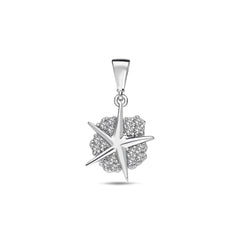 Jai's 14K White Gold Diamond Sand Dollar Pendant