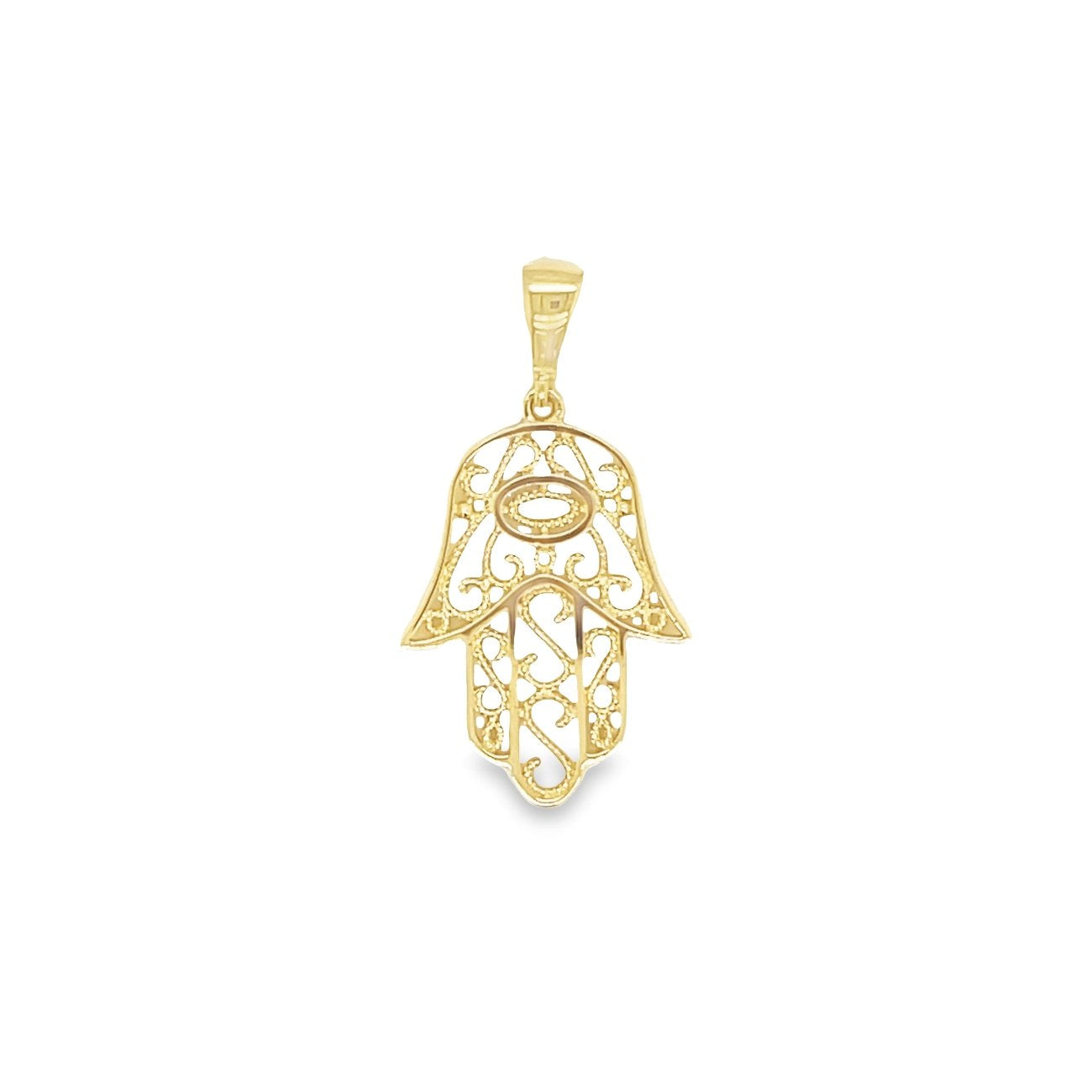 Jai's 14K Yellow Gold Hamsa Hand Pendant