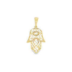 Jai's 14K Yellow Gold Hamsa Hand Pendant