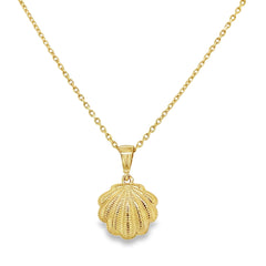 Jai's 14K Yellow Gold Seashell Pendant