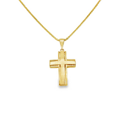Jai's 14K Yellow Gold Cross Pendant